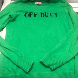 Lilly Pulitzer stretch cotton OFF DUTY sweater